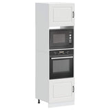 Oven Cabinets 2 pcs Kalmar White Engineered Wood 3315031