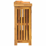 Garden Cabinet Natural 93 x 41.5 x 98cm Solid Acacia Wood 42001365
