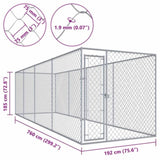 Outdoor Dog Kennel 760x192x185 cm 145030