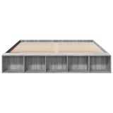 Bed Frame without Mattress Grey Sonoma 200x200 cm 3280543