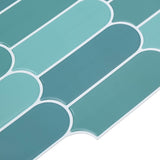 Feather Tile 50 pcs Blue 30 x 30 cm Polyurethane and PET 42046209