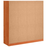 Book Cabinet Wax Brown 104 x 33 x 110 cm Solid Pine Wood 869874