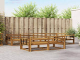 Outdoor Sofa Set 7 pcs Natural Solid Acacia Wood 3367727