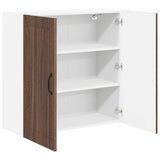 Wall Cabinet LUCCA Brown Oak 80 x 31 x 80 cm Engineered Wood 885062