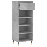Shoe Cabinet Concrete Grey 40x36x105 cm Engineered Wood 831456