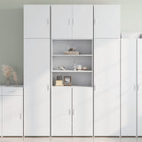 Highboard White 80x42.5x249 cm Engineered Wood 3281357