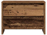 Bedside Cabinet with Drawer 2 pcs Old Wood 45 x 34 x 44.5 cm 863354