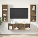 TV Cabinet Set Wall-mounted 3 pcs Artisan Oak Engineered Wood 3393131
