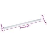 Stair Nosings 30 pcs Silver 67 x 3.5 x 3 cm Aluminium 4013474