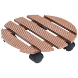 Plant Trolleys 4 pcs Brown 30x7,5 cm WPC 3143925