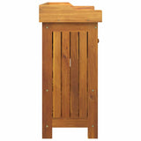 Garden Cabinet Natural 78 x 36.5 x 78cm Solid Acacia Wood 42001366