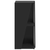 Side Shelf Black 33 x 32 x 70.5 cm Engineered Wood 892408