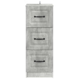 Drawer Cabinet Concrete Grey 33 x 34.5 x 87 cm Engineered Wood 895768