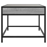 Coffee Table with Infinity LED Grey Sonoma 50x50x41 cm 847680