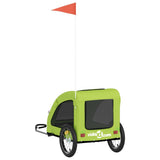 Pet Bike Trailer Green Oxford Fabric and Iron 93962