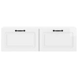 Wall-Mounted TV Cabinet High Gloss White 98 x 31 x 30 cm 899409
