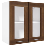 Hanging Glass Cabinet Lyon Brown Oak 60x31x60 cm Engineered Wood 815122