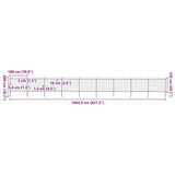 Garden Fence Steel Tough Modern 277682