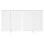 ZNTS Sideboard White 135x41x75 cm Engineered Wood 809593