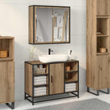 Bathroom Furniture Set 2 pcs Artisan Oak Engineered Wood 3402460