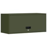 Wall Cabinet for Garage with Gas-lift Door Olive green 883279