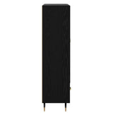 Highboard Black Oak 69.5 x 31 x 115 cm Engineered Wood 882552