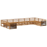 Sofa Sets 10 pcs Solid Acacia Wood 3383892