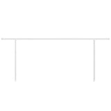 Awning Post Set White 600x245 cm Iron 315095