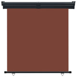 ZNTS Balcony Side Awning 165x250 cm Brown 48435