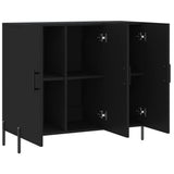 Sideboard Black 90x34x80 cm Engineered Wood 828117