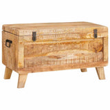 Storage Box with Storage 70 x 35 x 40 cm Solid mango wood 4104571