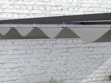 3 x 4m Lean To Steel Pergola, with Moving Fabric Canopy - Dark Grey T3398P317620