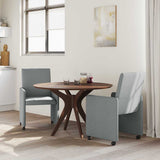 Dining Chairs with Wheels 2 pcs Light grey 57 x 66 x 94 cm 42017807
