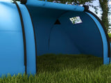 Four Man Duo Room Tunnel Tent, with Accessories - Sky Blue T3398P349030