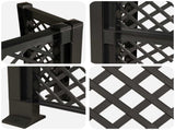 Dustbin Trellis Anthracite 123 x 47 x 114 cm PP 42041758