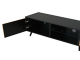 Mid-Century Modern LED TV Stand, Lowboard,TV Cabinet with LED Light, TV Unit, Modern Industrial N605P438636Z