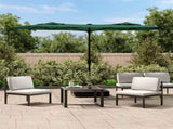 Double-Head Garden Parasol Green 316x145 cm 362962