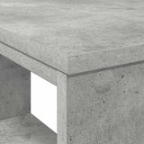 Desk with Shelf Concrete Grey 90 x 50 x 75 cm Engineered Wood 869509