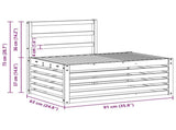 Outdoor Sofa Set 2 Piece Natural 182.5 x 63 x 73 cm 3375429
