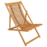 Deck Chair 3 Position Solid Eucalyptus Wood Natural 42024926
