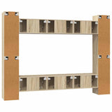 10 Piece TV Cabinet Set Sonoma Oak Engineered Wood 3078967