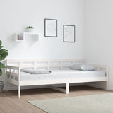 Day Bed without Mattress White Solid Wood Pine 90x200 cm 820358