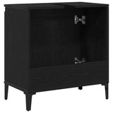 Bathroom Sink Cabinet Black Oak 58 x 33 x 60 cm Engineered Wood 862810