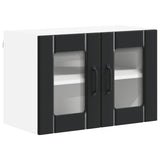 Wall Glass Cabinet LUCCA 2 pcs Black 60 x 31 x 40 cm 884968