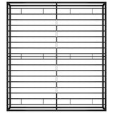 Bed Frame without Mattress Black Metal 160x200 cm 324789
