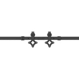 Sliding Door Hardware Kit 427 cm Steel Black 3295792