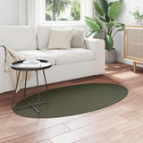 Area Rugs Oval HUARTE Forest Green 80 x 150 cm 100% Polyester 4103642