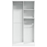 Wardrobe White 100x50x200 cm Engineered Wood 3307765