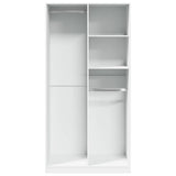 Wardrobe White 100x50x200 cm Engineered Wood 3307765