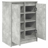 Shoe Cabinet Concrete Grey 57x34x76 cm Engineered Wood 861871